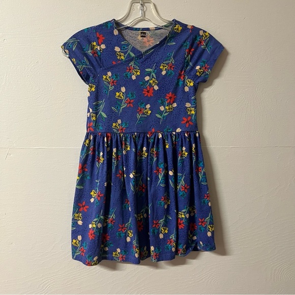 Tea Collection Other - Tea Collection Girl's Blue Floral Print Dress Size 7